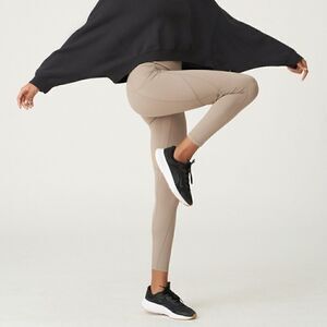𝅺LE ORE Lucca High Rise Pocket Legging Warm Stone
